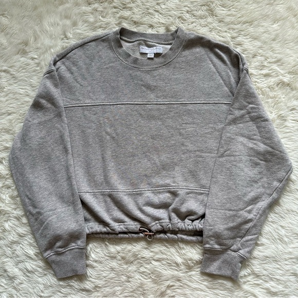 Spiritual Gangster Sweatshirt Canyon Crewneck Pullover Cropped Heather Gray S - Picture 2 of 12